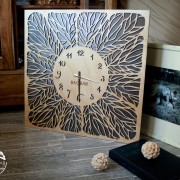 BAOBAB: настенные часы из дерева Прожилки