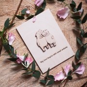 BAOBAB: авторская открытка из дерева любовь