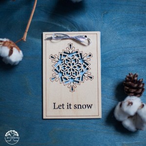 BAOBAB: деревянные открытки Новый Год