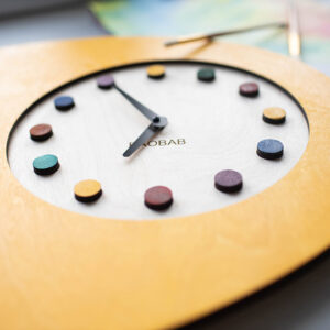 BAOBAB: wall clock wood palette